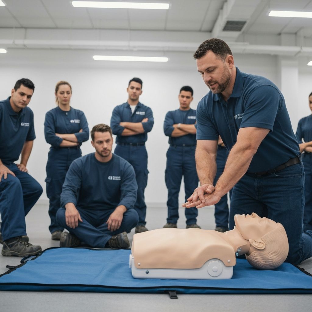 First aid and CPR practical training